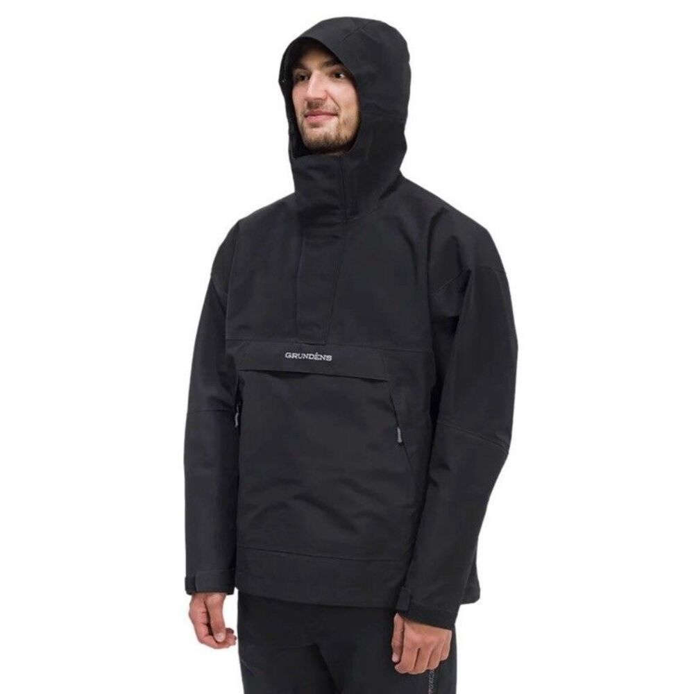 Grudens Buoy X GORE-TEX Anorak Waterproof Black Jacket 1/2 Zip Sz XXL 119496